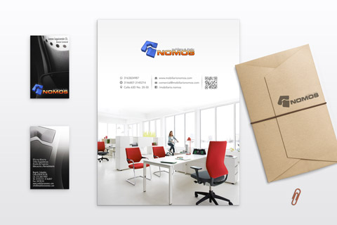 Diseño de marca Mobiliario Nomos